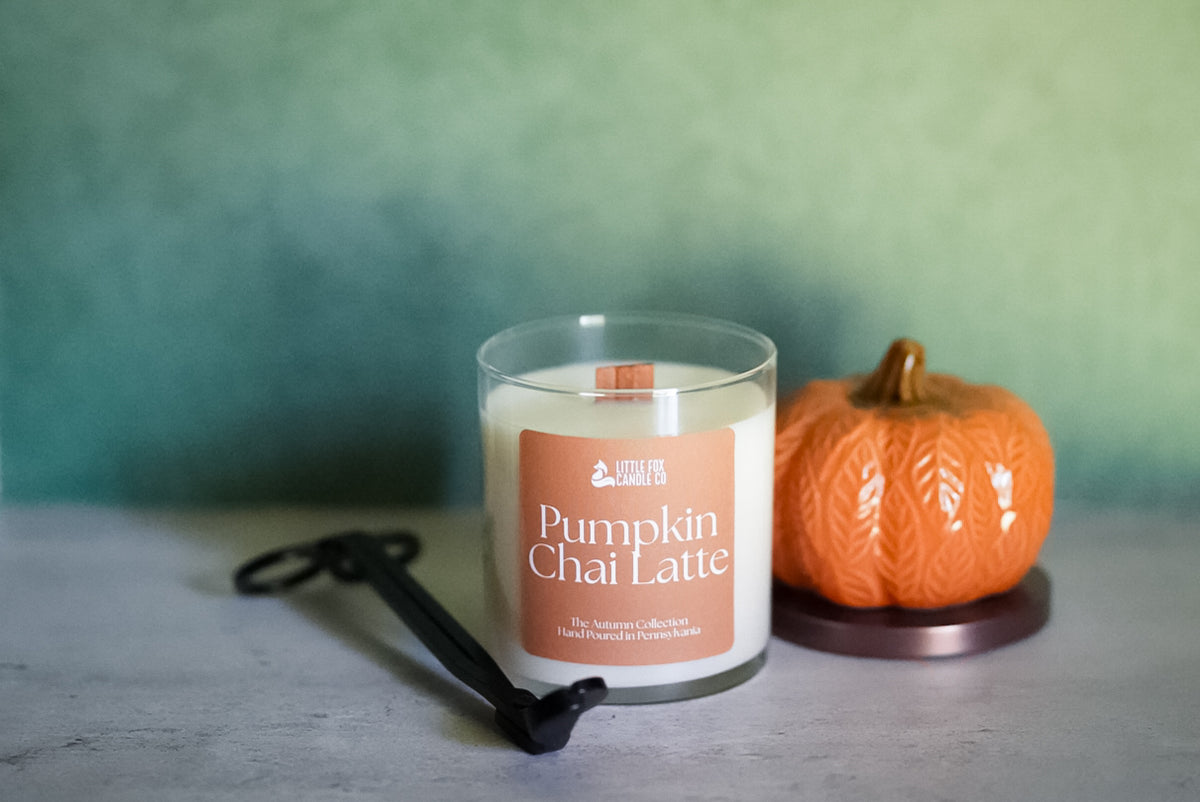 Pumpkin Chai Latte Wooden Wick Candle