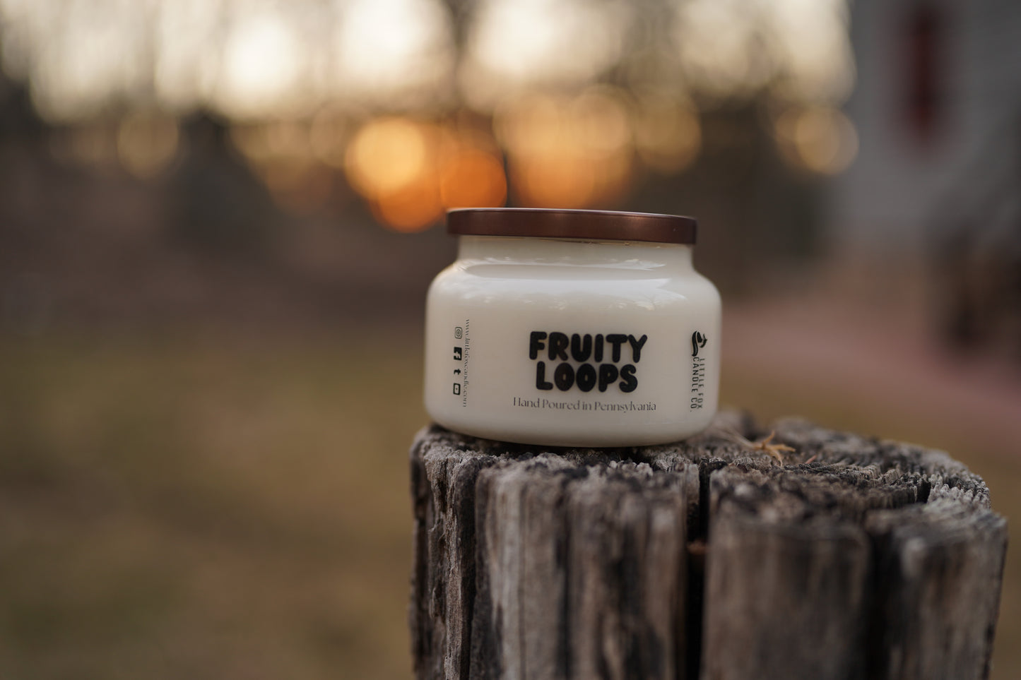 Fruity Loops Wooden Wick Candle