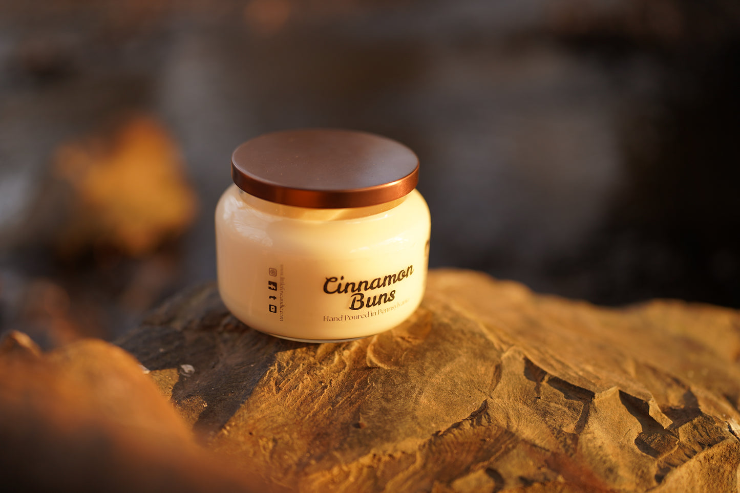 Cinnamon Buns Wooden Wick Candle