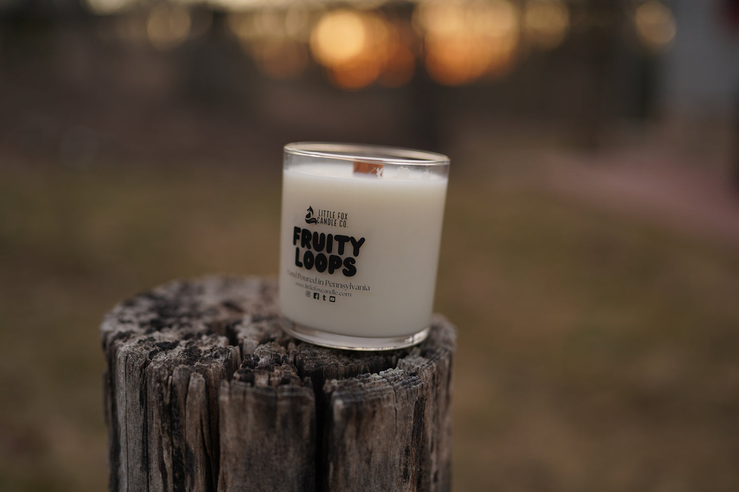Fruity Loops Wooden Wick Candle