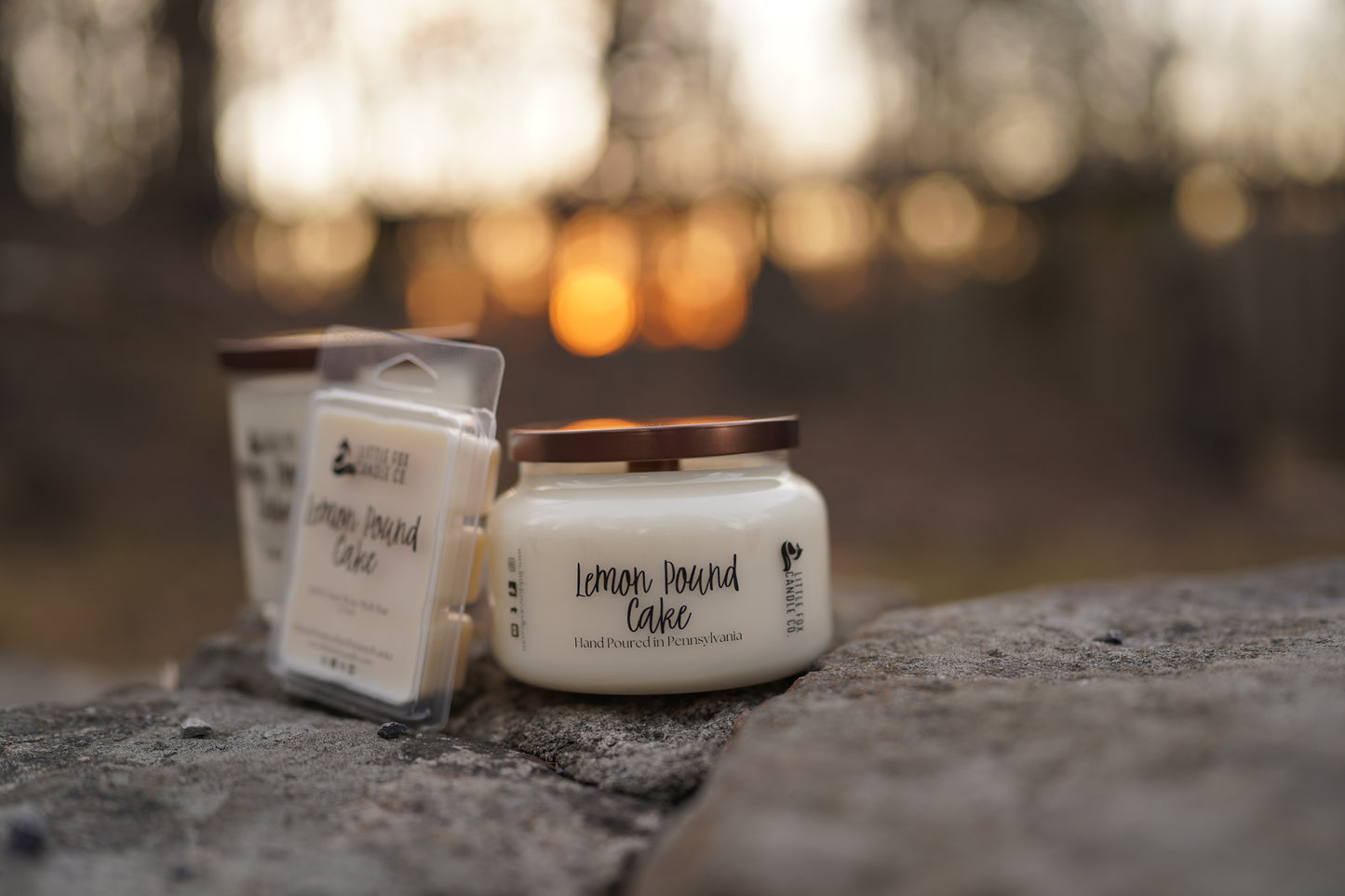 Lemon Pound Cake Wooden Wick Candle