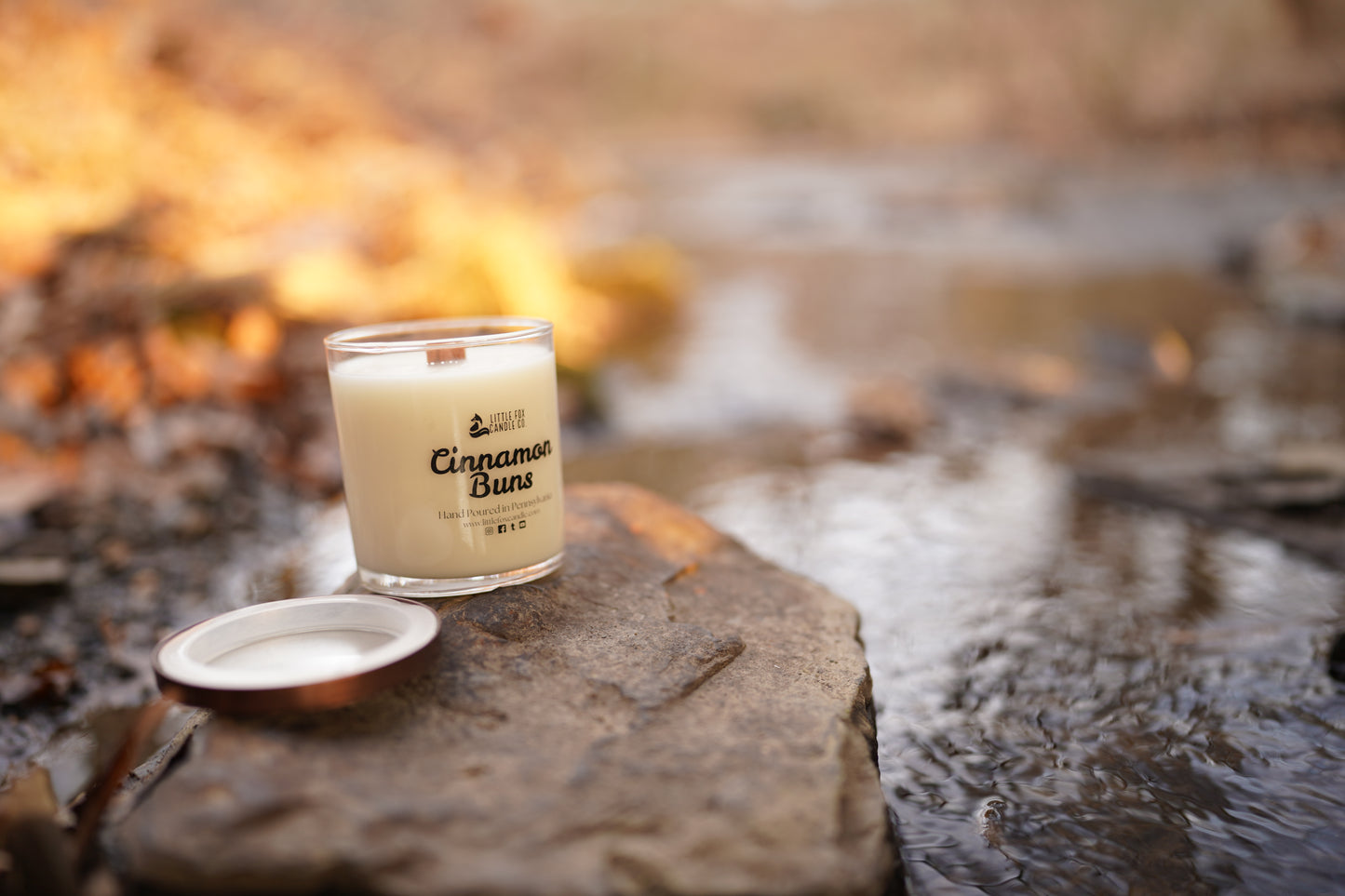 Cinnamon Buns Wooden Wick Candle