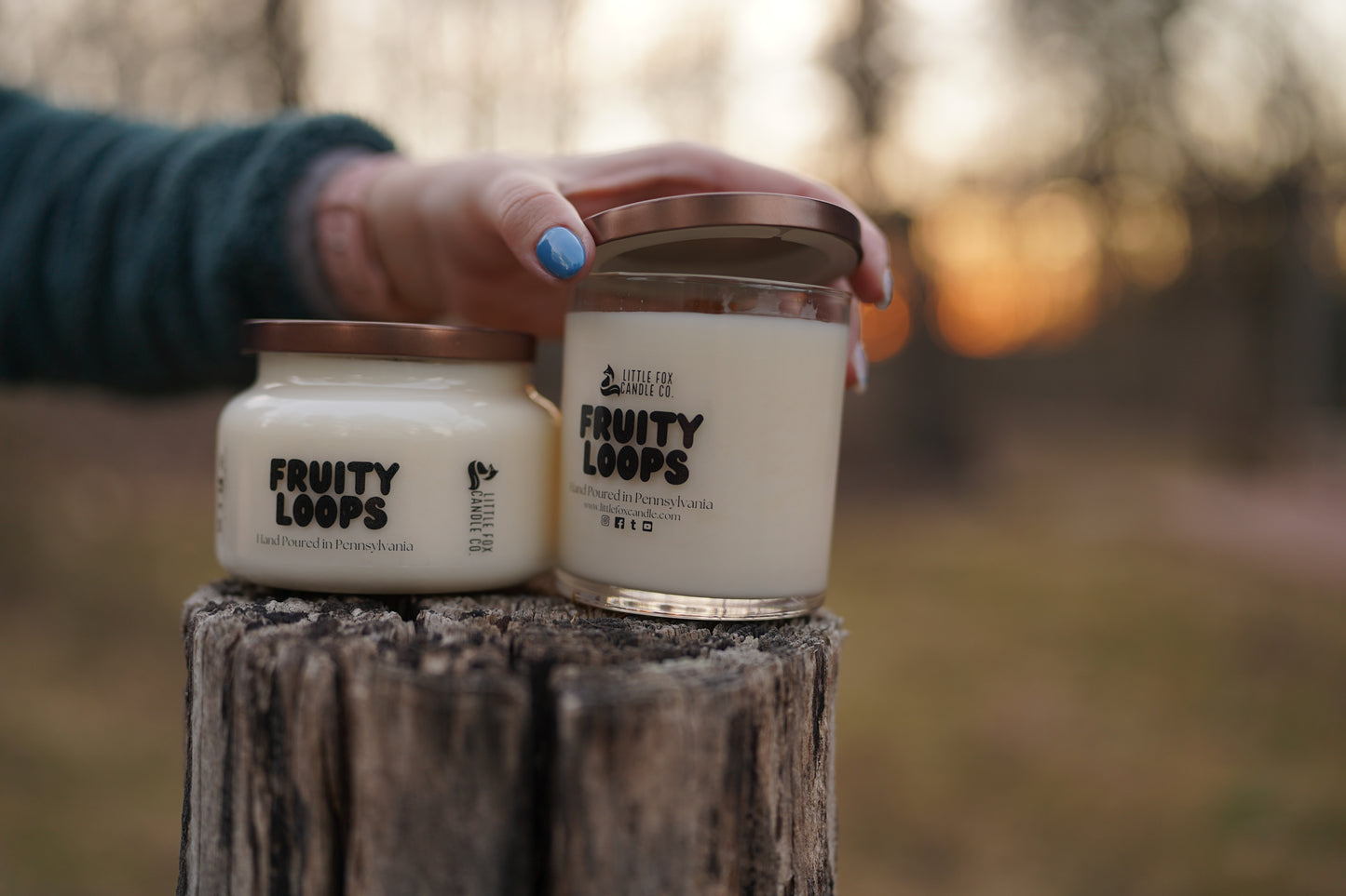 Fruity Loops Wooden Wick Candle