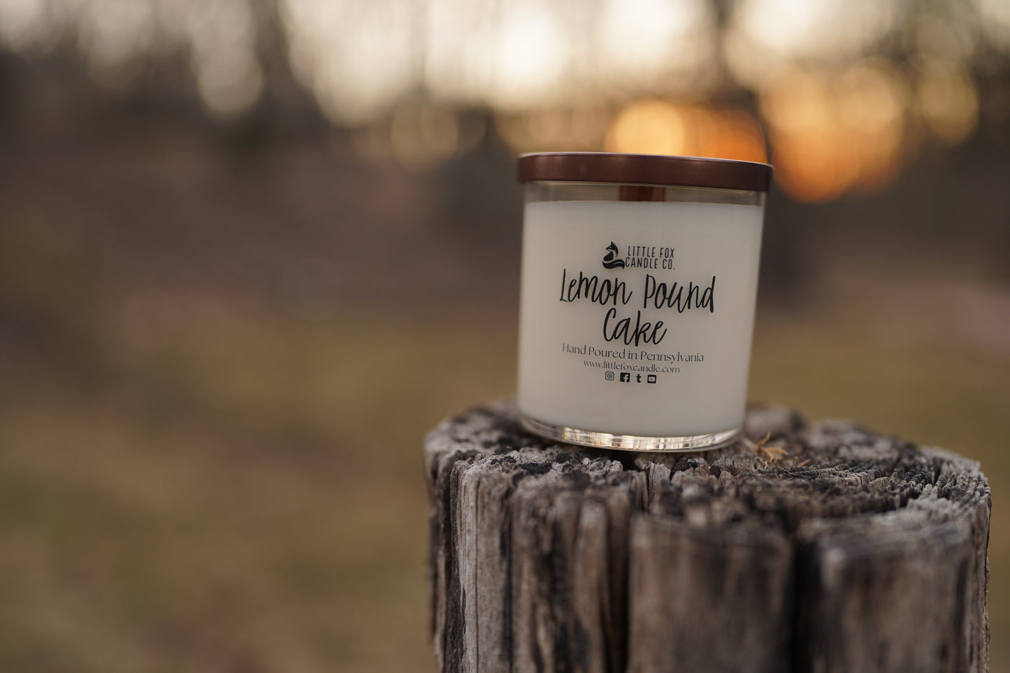 Lemon Pound Cake Wooden Wick Candle