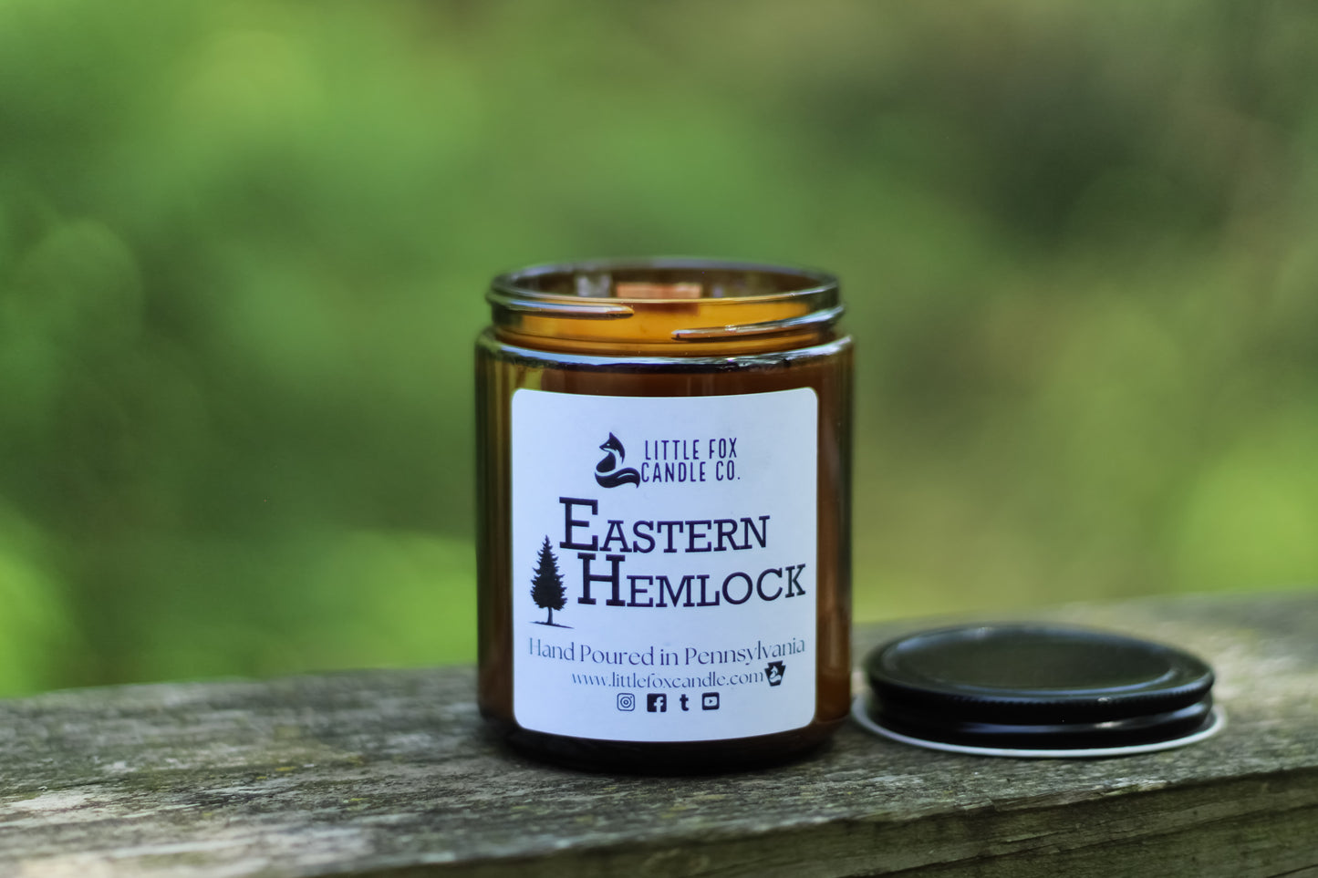 Eastern Hemlock Wooden Wick Candle