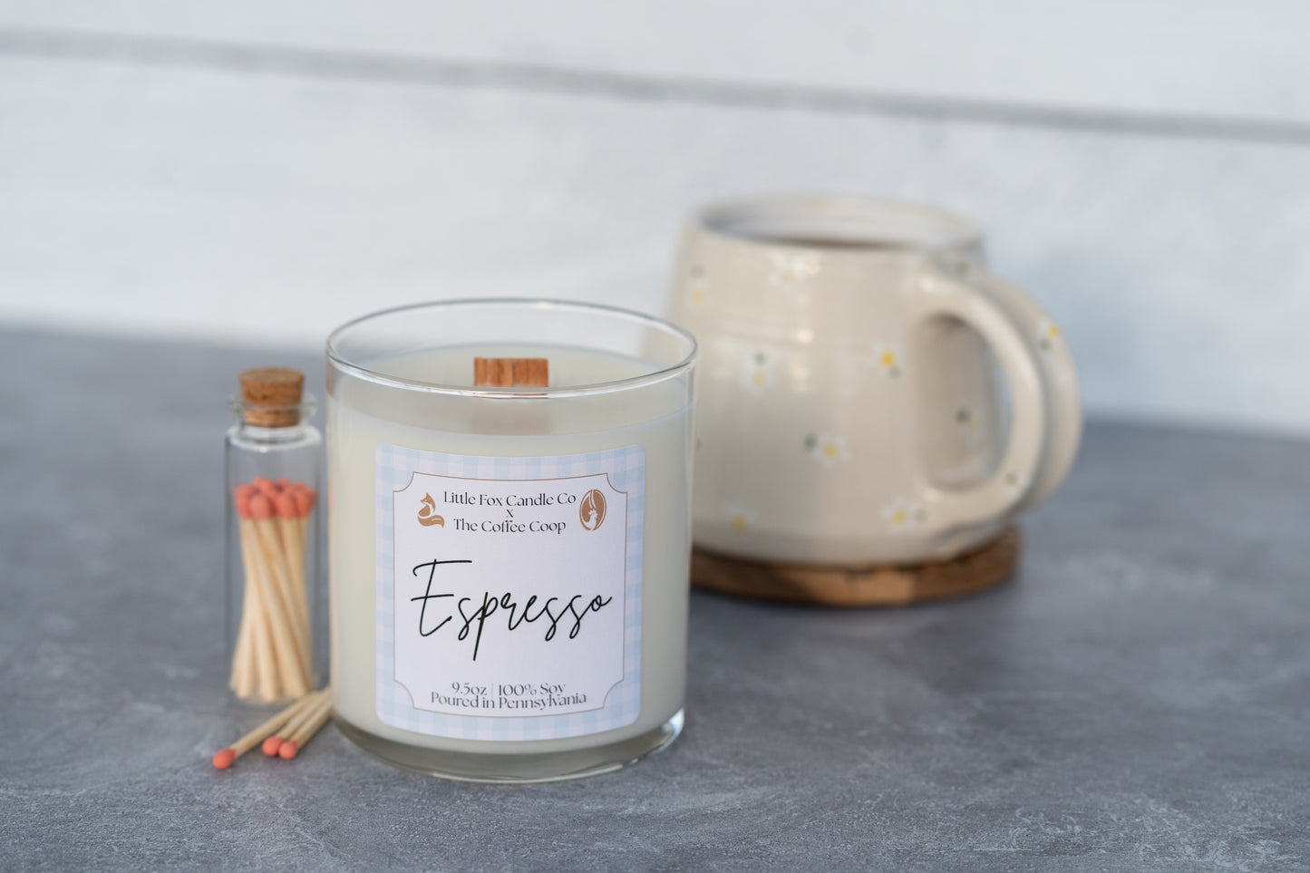 Espresso Wooden Wick Candle