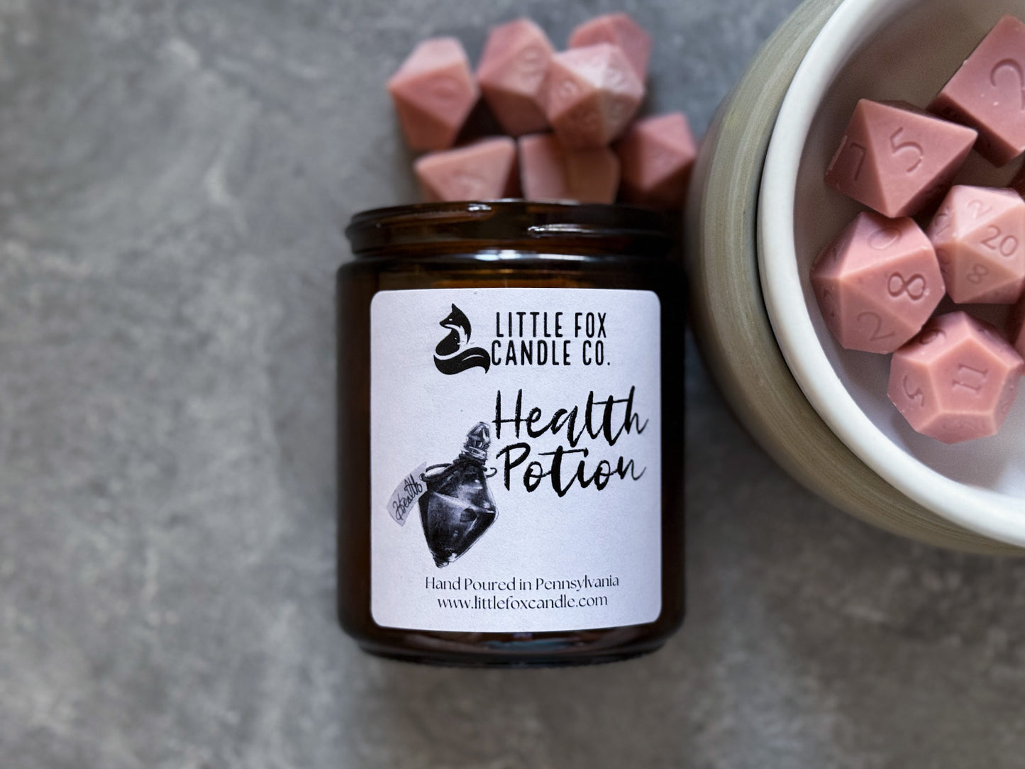 Health Potion Wax Melt Dice Set