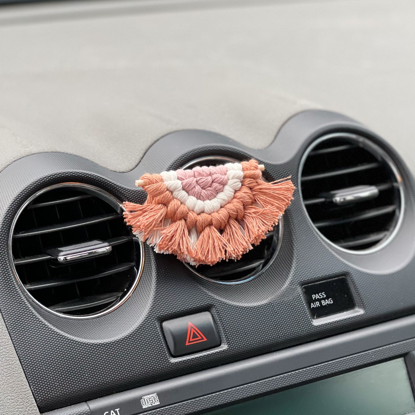 White Sage & Lavender Macrame Car Diffuser Clip Bundle