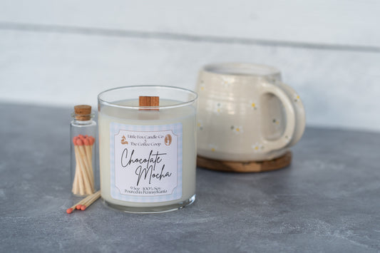 Chocolate Mocha Wooden Wick Candle