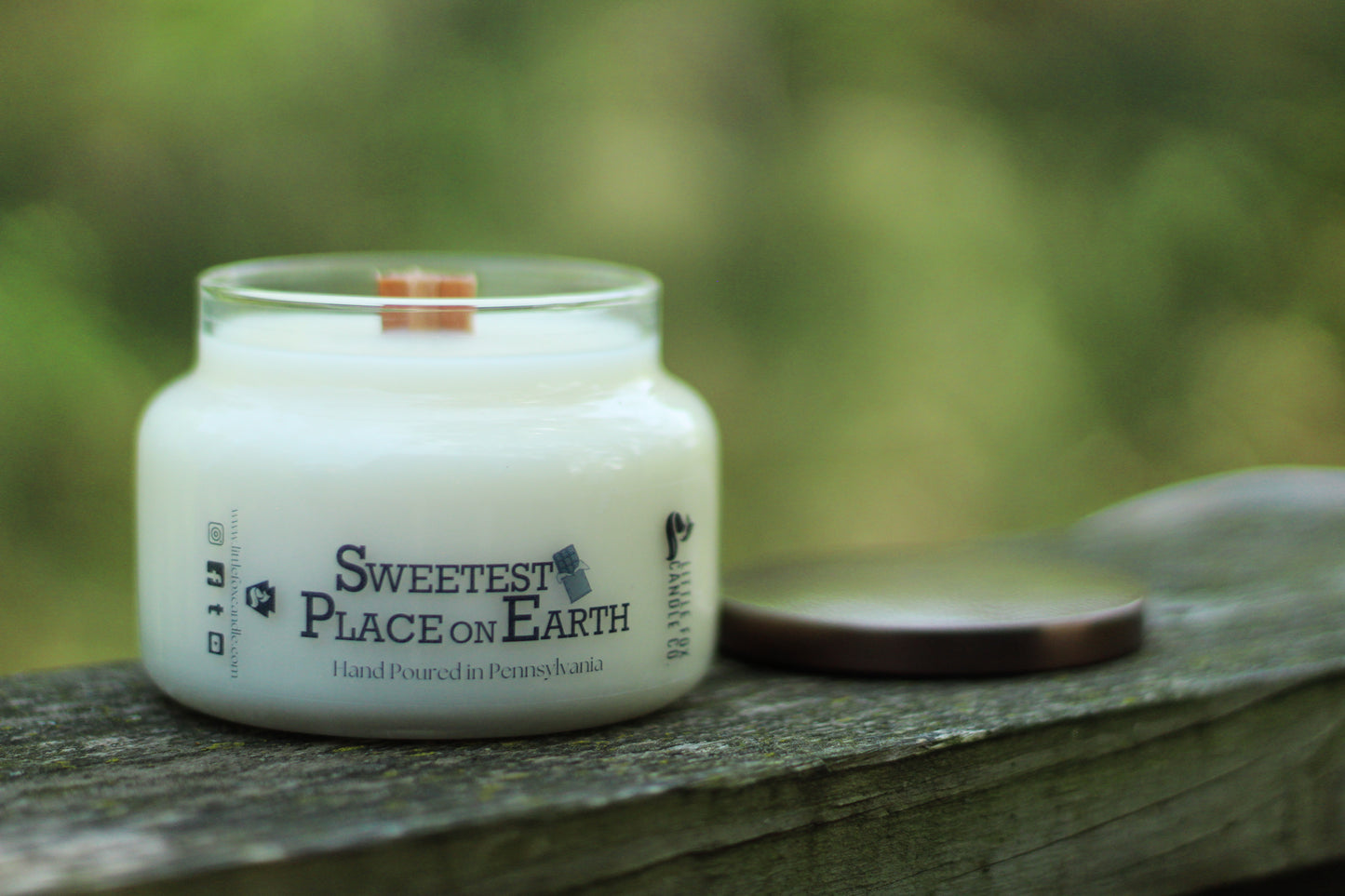 Sweetest Place on Earth Wooden Wick Candle