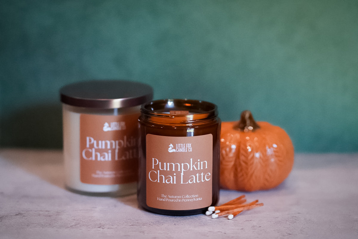 Pumpkin Chai Latte Wooden Wick Candle