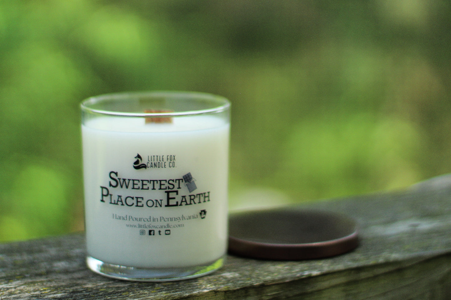 Sweetest Place on Earth Wooden Wick Candle