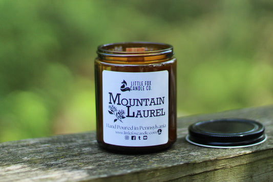 Mountain Laurel Wooden Wick Candle