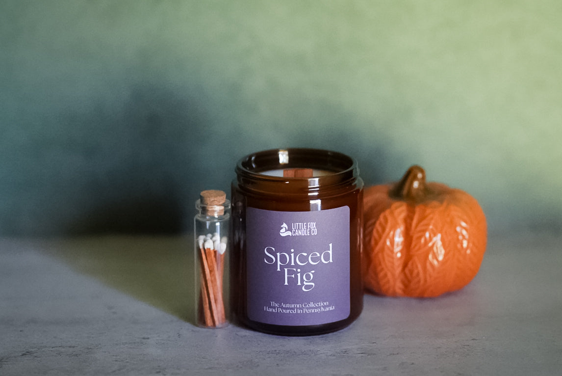 Spiced Fig Wooden Wick Candle