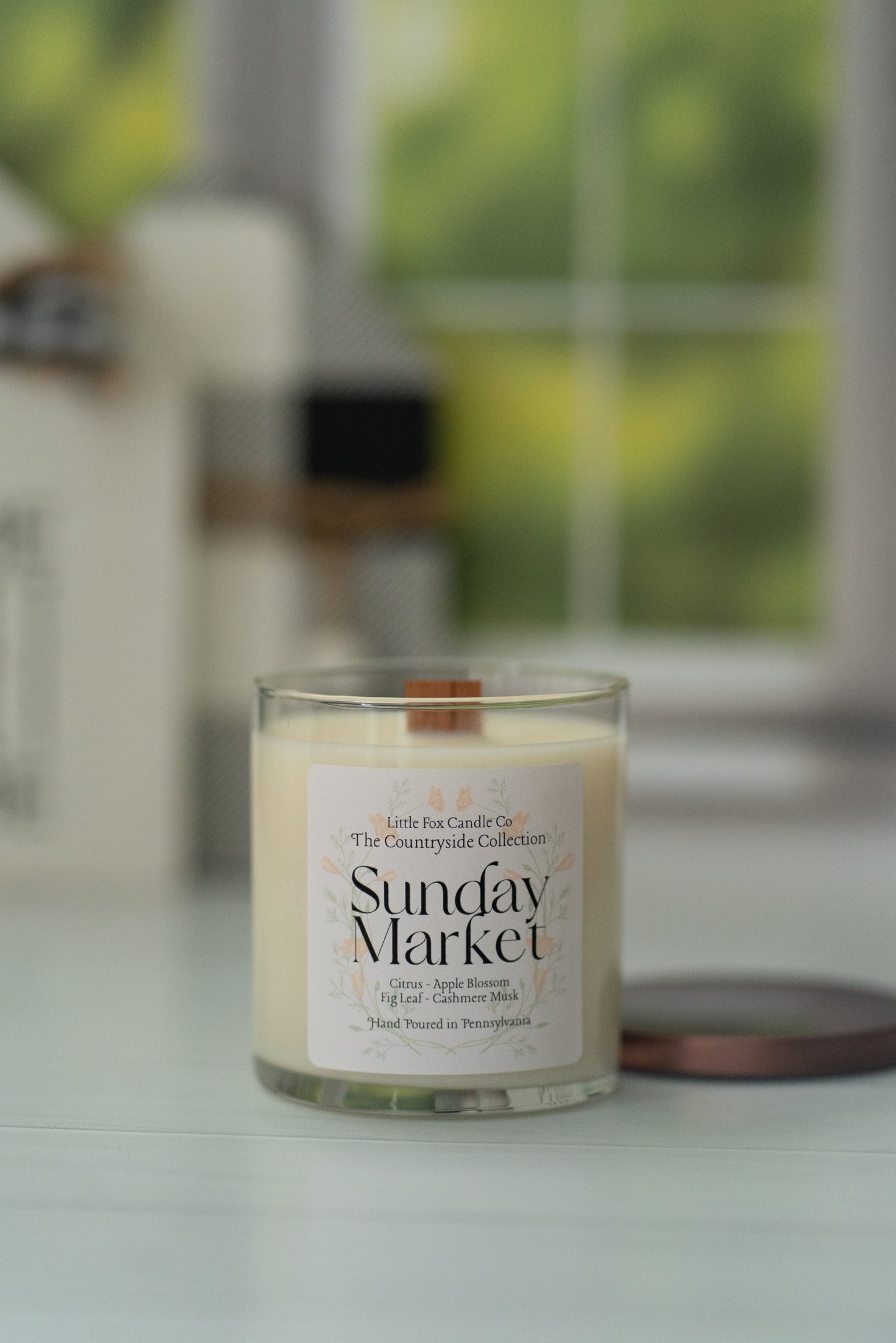 Sunday Market Wooden Wick Candle