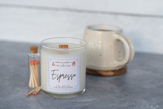 Espresso Wooden Wick Candle