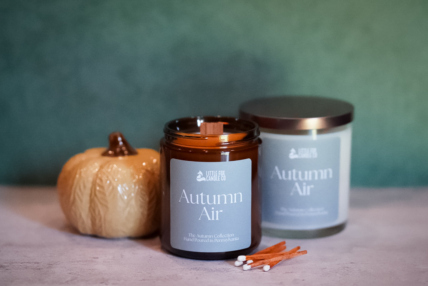 Autumn Air Wooden Wick Candle