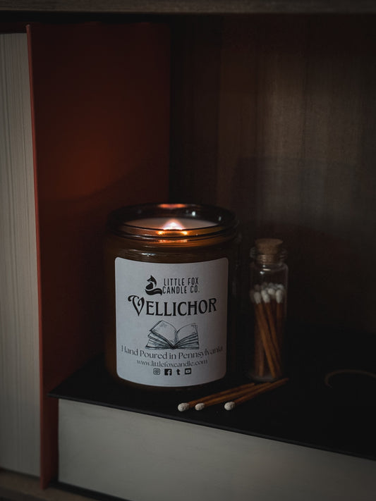 Vellichor Wooden Wick Candle
