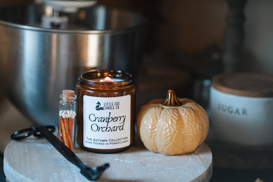 Cranberry Orchard Wooden Wick Candle