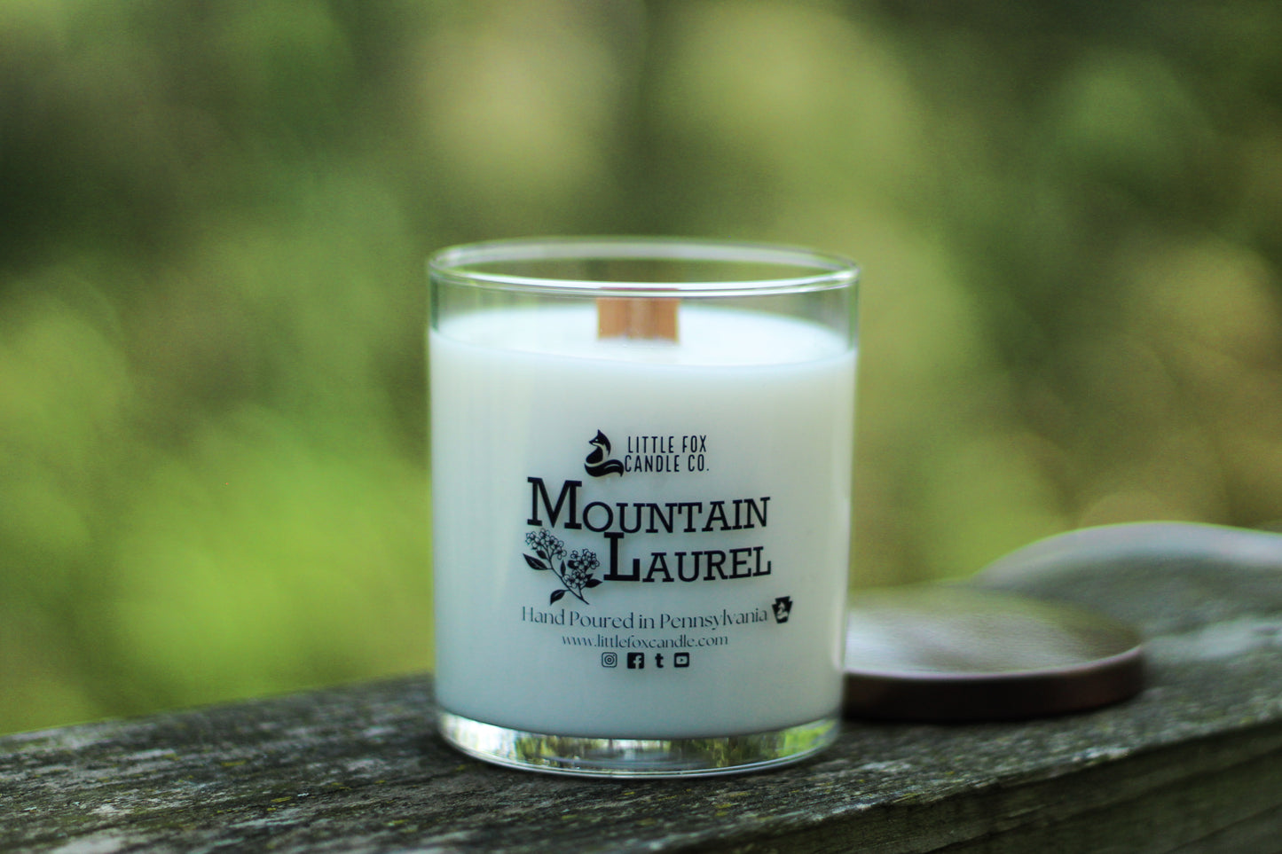 Mountain Laurel Wooden Wick Candle