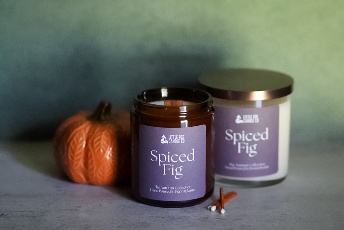 Spiced Fig Wooden Wick Candle