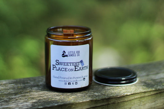 Sweetest Place on Earth Wooden Wick Candle
