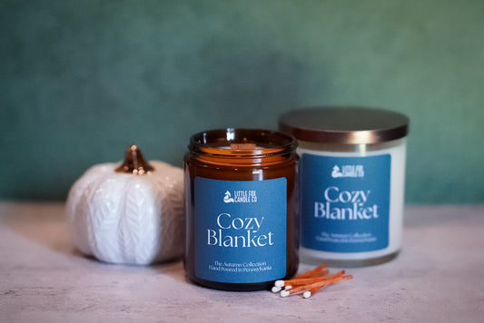 Cozy Blanket Wooden Wick Candle