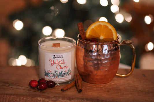Yuletide Cheers Wooden Wick Candle