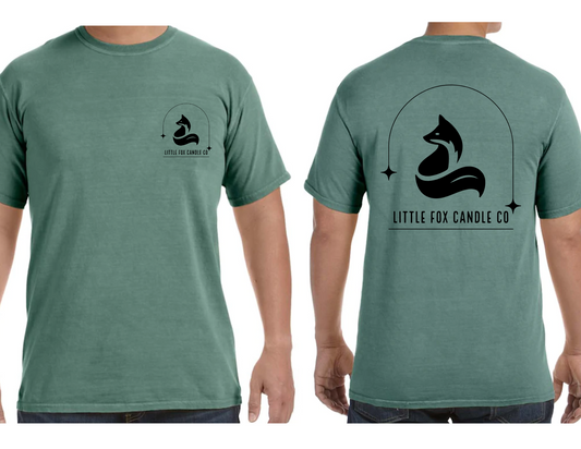 Little Fox Candle Co Tee - Green